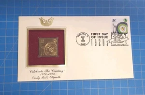 Household Conveniences - Celebrate the Century FDC - 22kt Gold Replica Stamp - Picture 1 of 2