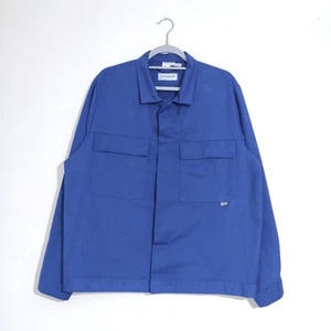 BP Solid Blue French German Chore Jacket Vintage Workwear Style Size 44 L XL - Bild 1 von 9