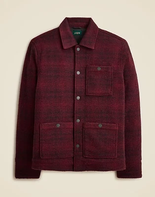 ¡OFERTA! Hombre Jcrew Mezcla Lana Sherpa Polar Mono Chaqueta - 100% AUTÉNTICO, Nuevo Foto 1 de 4