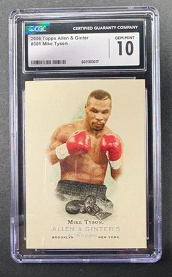2006 Topps  Allen & Ginter - Mike Tyson #301 HOF Boxer - CGC 10 - Image 1 of 2