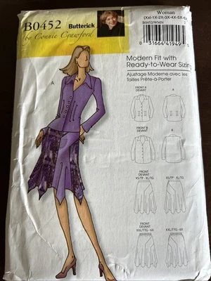 butterick patterns B0452 Women’s Blouse & Skirt Sz XXL-6X - Image 1 of 3