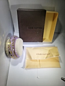 Louis Vuitton Armreif lila Harz goldfarben Monogramm breiter Einschluss - Bild 1 von 9