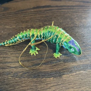 Adorno de lagarto reticulado Cloisonné - Imagen 1 de 5