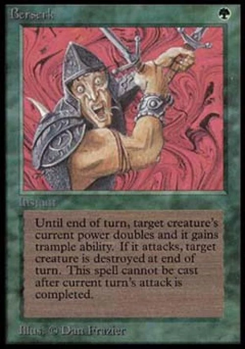 MTG English Berserk Light Play Normal Beta - Image 1 of 1