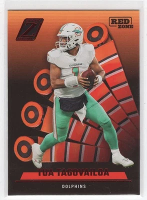 2022 Zenith Red Zone Tua Tagovailoa Miami Dolphins #5 - Image 1 of 2