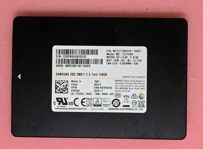 SAMSUNG / DELL 128GB SSD ESTADO SÓLIDO UNIDAD DE DISCO DURO INTERNA 2.5" - MZ-7LF128D Foto 1 de 2