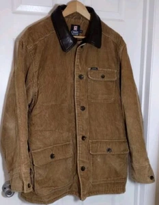VNTG Chaps Ralph Lauren Jacket Mens Large Corduroy Blanket Lined Chore Barn Coat - Picture 1 of 4