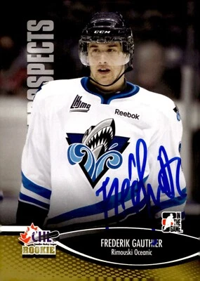 Frederik Gauthier - Signed 2012-13 In The Game Heroes And Prospects Card #42 - Image 1 of 2