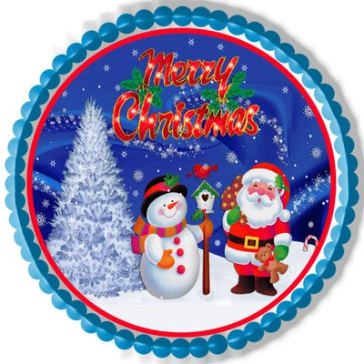 Navidad (Nr8) - Topper de Pasteles Comestible O Cupcake Topper, Decoración Foto 1 de 4