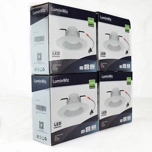 4x LUMINWIZ LED Lighting 6" E26 14w (100w Replacement) 3000K Dimmable Retrofit - Picture 1 of 11