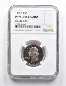 PF70 UCAM 1989-S Washington Quarter Prestige Set NGC RARE PEDIGREE *9750 - Picture 1 of 3