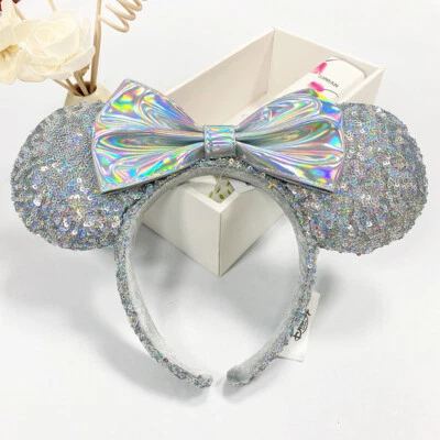 Diadema Espejo Mágico Edición Cenicienta Orejas de Minnie Plateadas Parques Disney* Foto 1 de 4