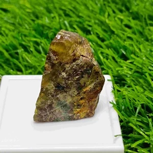 130 Carats Yellow Color Natural Rough Sphene Crystal from Afghanistan - Bild 1 von 5