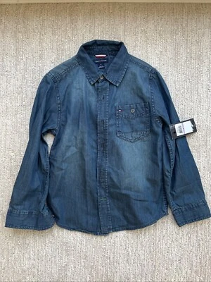 Boys Size 6 Tommy Hilfiger Denim Shirt Long Sleeve - Image 1 of 2
