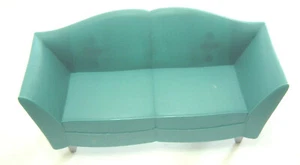 Mattel Barbie MY HOUSE Doll Furniture Living Room Couch Teal 2007 - Picture 1 of 5