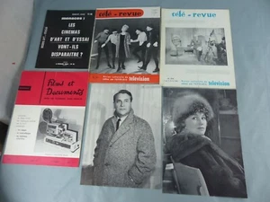 Lot magazines revues CINEMA télé-revues films et documents années 1960 bon état - Imagen 1 de 1