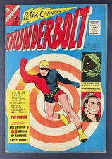 Thunderbolt (1966) #1 FN- (5.5) 1st App Peter Cannon & Tabu Charlton Comics