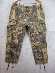 Vintage Sports Afield Camouflage Combat Cargo Pants Sz Large Regular Real Tree - Picture 1 of 8