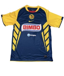 Vintage Nike America 2010 Blue / Yellow Bimbo Soccer Futbol Jersey Kit Sz Medium - Picture 1 of 12