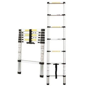 Bullet 2m Telescopic Aluminium Ladder Alloy Extension Extendable Steps - Picture 1 of 10