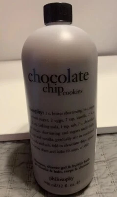 PHILOSOPHY CHOCOLATE CHIP COOKIES BUBBLE BATH, SHAMPOO, BODY WASH 32oz Fast Ship - Image 1 of 2