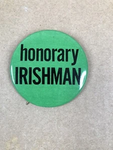 Pin de botón vintage estilo IRISHMAN HONORARIO - Imagen 1 de 5