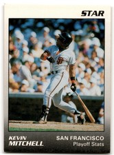 1989 STAR PLAYOFF STATUS KEVIN MITCHELL SAN FRANCISCO GIANTS #6