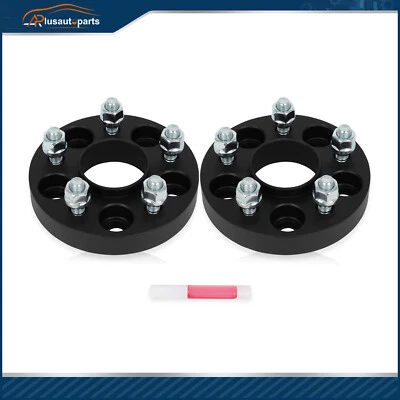 2X 1" 5x108 Hubcentric Wheel Spacers For Ford Focus Thunderbird Jaguar F-Type - Изображение 1 из 4