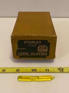 STANLEY No. 218 - COLORED 2-1/4” REPLACEMENT LEVEL GLASS VIAL W/BOX - NEW - Picture 1 of 2