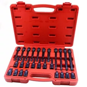 Kit Set 26 Chiavi A Bussola Inserti Millerighe XZN 1/2" da M5 a M16 FS-43614 - Foto 1 di 3