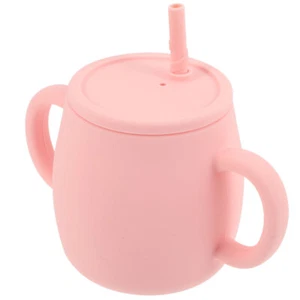 Training Gifts Silicone Straw Training Cup Baby Silicone Cup Straw Cups - Picture 1 of 11