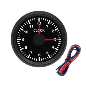 52mm Uhrzeig Tachometer Anzeige LED Hintergrundbeleuchtung 0~12H Stunden Uhr - Picture 1 of 17