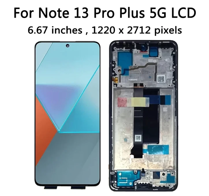 OEM For Xiaomi Redmi Note 13 Pro+ 5G LCD Display Touch Screen Digitizer + Frame - Image 1 of 1