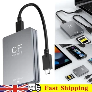 CFexpress Lecteur de Carte Type B avec Câble USB C vers USB C/A Adaptateur Lecteur de Carte - Photo 1/11