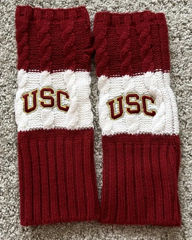 University of Southern California Fingerless Glove College Fall Football USC Cover