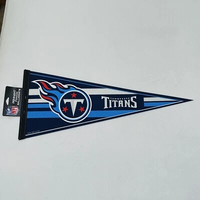 Tennessee Titans NFL Football WinCraft Classic Felt Pennant Banner Flag 30x12 - Image 1 of 4