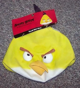 Angry Birds Yellow Bird Chuck Latex Costume Halloween Mask NWT - Picture 1 of 2