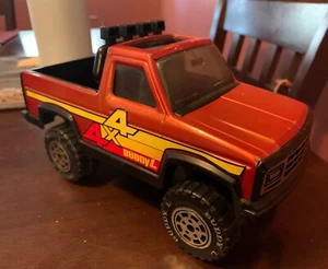 Vintage 1981 Steel And Plastic Buddy L Burnt Orange 4x4 Truck! See Pics! - Picture 1 of 5