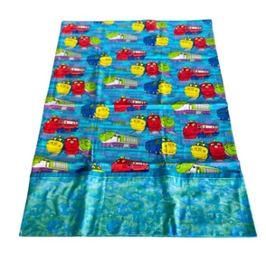 "Funda de almohada tamaño queen hecha a mano de algodón Chuggington trenes niños niños 20"" x 30""" - Imagen 1 de 2