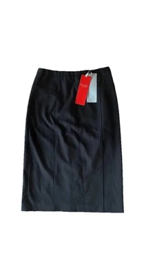 Pure Collection Ponte Jersey Black Pencil Skirt Uk 8 Office - Image 1 of 4