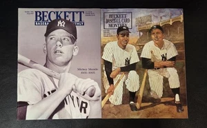 2 Mickey Mantle Beckett Baseball Card Monthly Magazines Oct 1995 / June 1991 - Picture 1 of 3