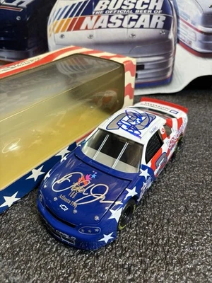 SIGNED 1/24 96 Winston Olympic Dale Earnhardt Sr and Jr Revell Action CWC NASCAR - Image 1 of 4