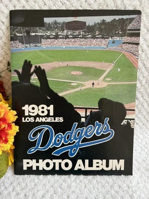 Vintage 1981 Dodgers World Series Champion Album w/Team Photos Garvey Valenzuela - Image 1 of 4