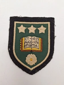 Leeds University Embroidered Shield Patch 8x10cm Vintage Collectible Yorkshire - Picture 1 of 7