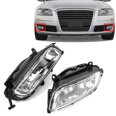 1 par de faros antiniebla parachoques delantero de repuesto para Audi A8 S8 D3 A8 Quattro 08-10 Foto 1 de 4