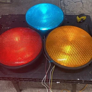 USED 12" Dialight Yellow 3230, Red LED 1210-003XL, Green 2220 Traffic Signal - Picture 1 of 19