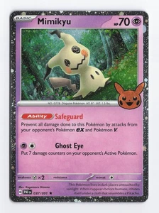 Mimikyu 037/091 Kosmos Holo Foil Trick or Trade Promo Pokemon Karte TCG LP/NM - Bild 1 von 2