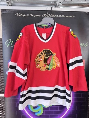 Camiseta deportiva de hockey vintage de los Chicago Blackhawks CCM NHL Foto 1 de 4