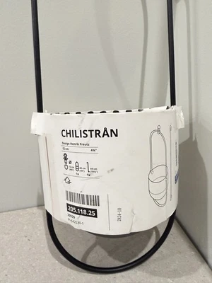 Maceta colgante Ikea Chilistran interior/exterior blanco marfil 4 3/4" acero 19,5" Foto 1 de 3