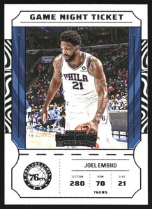 2022-23 Panini Contenders Game Night Ticket #15 Joel Embiid 